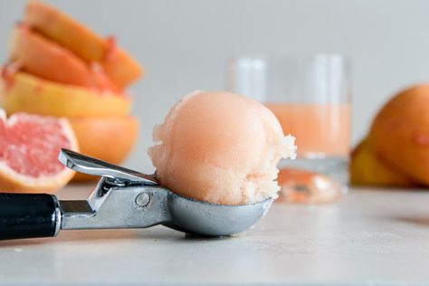 Grapefruit Sorbet I howsweeteats.com Grapefruit Sorbet, Grapefruit Recipes, Granitas, Sorbet Recipes, Cold Treats, Ice Cream Popsicles, Save Room, Sweet Nothings, Summer Treats