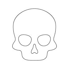 Simple Skull Outline, Skull Outline, Skull Template, Skull Stencil, Outline Images, Craft Stuff, Outline Drawings, Psd Files, Book Cover Design