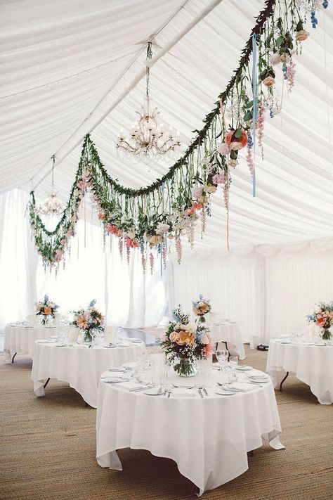 Cer Nocturn, Festival Activities, Festival Games, Wedding Ceiling, Hanging Flowers, Wildflower Wedding, Festival Style, Wedding Flower Arrangements, Floral Ideas