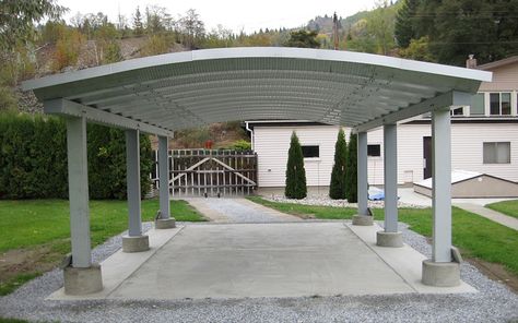 Metal Carport Ideas, Cantilever Carport, Metal Carport Kits, Metal Storage Buildings, Carport Prices, Modern Carport, Carport Ideas, Diy Carport, Carport Patio