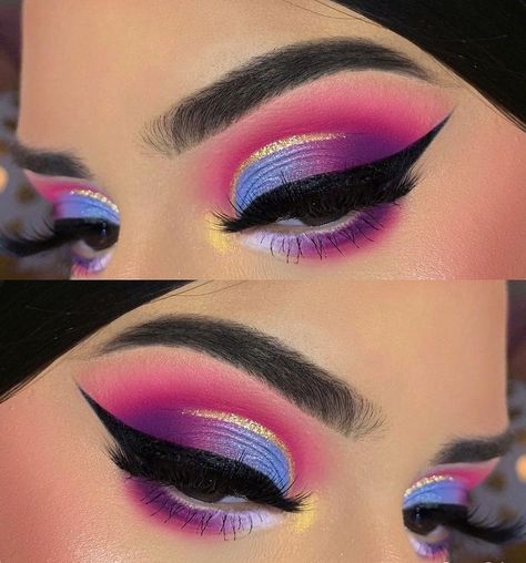 Maquillage Goth, Make Up Designs, Drag Make-up, Make Up Inspiration, Purple Makeup, Beauty Make-up, Eye Makeup Designs, Colorful Eye Makeup, Makeup Eye Looks