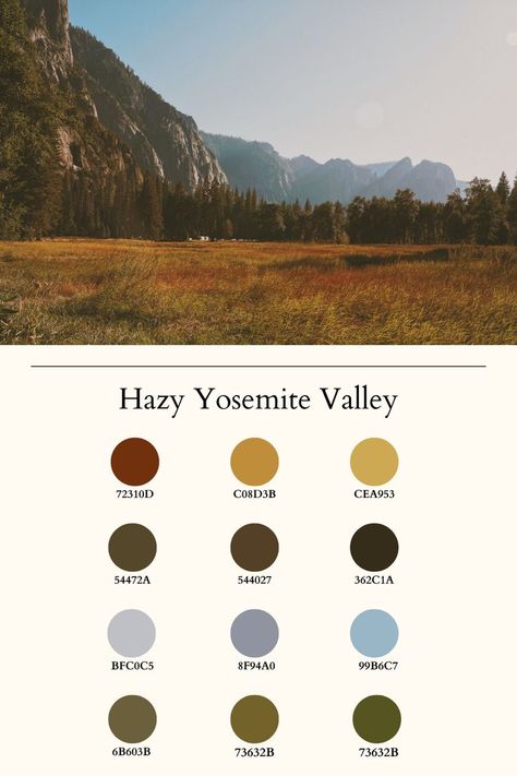 Wild West Colour Palette, National Parks Color Palette, Oregon Color Palette, Wild West Color Palette, Zion Color Palette, Lake Tahoe Color Palette, Joshua Tree Color Palette, Yosemite Color Palette, National Park Color Palette