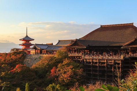 Kiyomizu-dera Temple - Kyoto Attractions - Japan Travel Kiyomizu-dera Temple, Kiyomizu Temple, Water Temple, Japan Holidays, Gyeongju, Japan Landscape, Inn Hotel, Kiyomizu Dera, Cheap Hotel