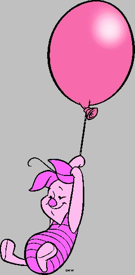 Winnie The Pooh Holding Balloon, Piglet With Balloon, Piglet Balloon, Piglet Tattoo, Piglet Drawing, Piglet Birthday, Petting Zoo Birthday Party, Petting Zoo Birthday, How To Draw Balloons