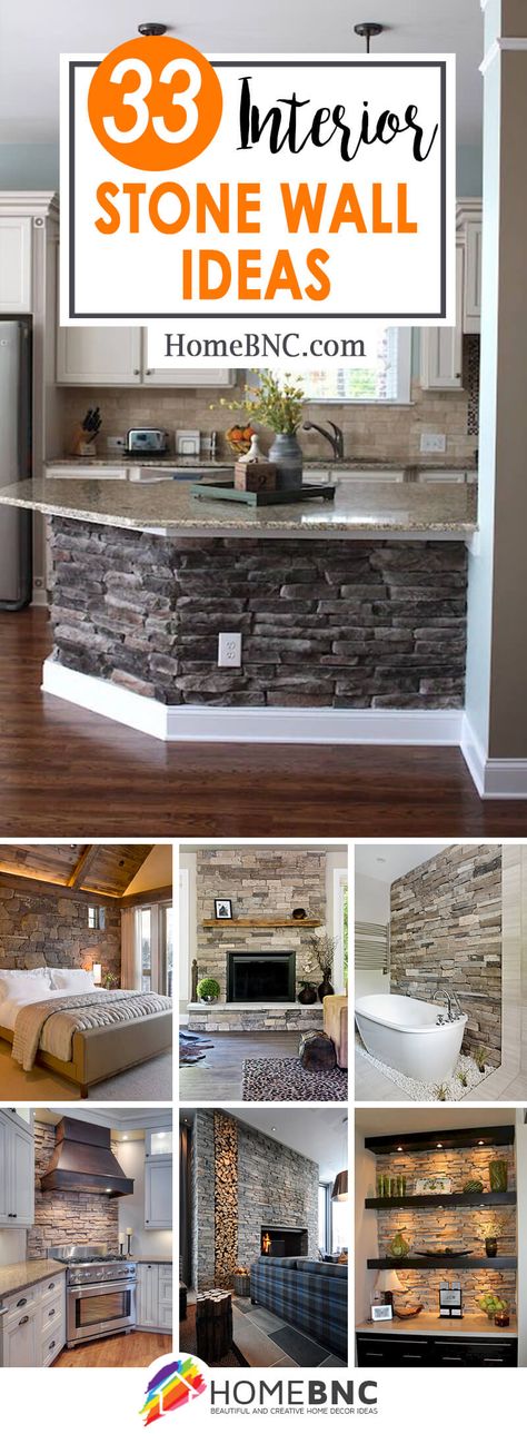 Interior Stone Wall Ideas, Stone Wall Ideas, Interior Stone Wall, Stone Interior Design, Wall Staircase, Staircase Fireplace, Stone Walls Interior, Gothic Interior, Stone Accent Walls