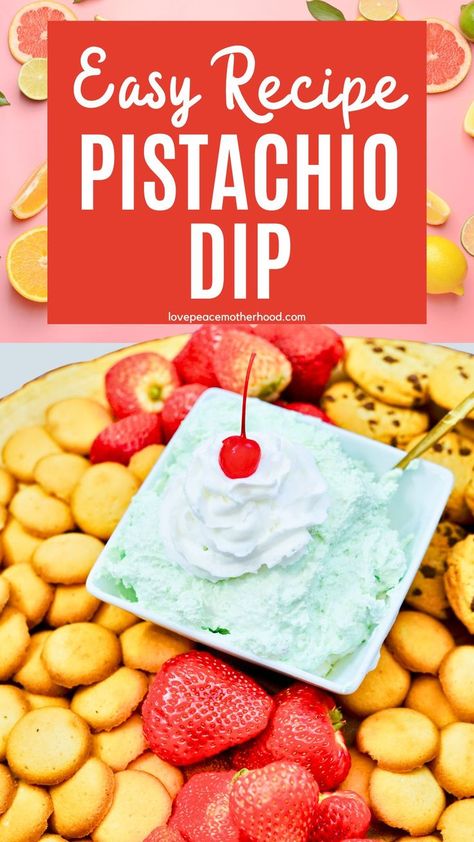 I'm super excited to share an easy recipe for Pistachio Dip that's perfect for gatherings or a delicious snack at home. This creamy, flavorful dip is a fantastic appetizer with an assortment of fruits and cookies for a fun and tasty dipping experience. Here's how to whip it up: Pistachio Dip, Snack At Home, Whip It, Love Peace, Super Excited, Appetizers Easy, Yummy Snacks, Easy Recipe, Pistachio