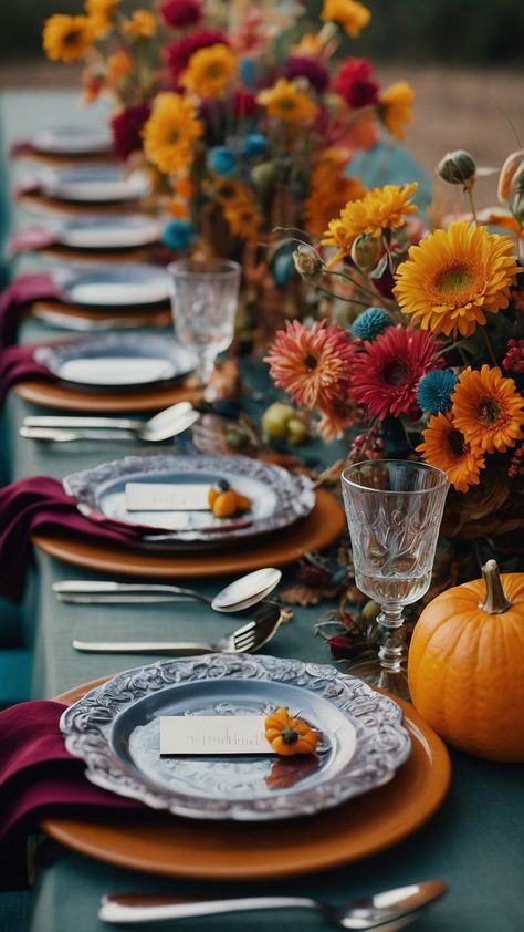 Discover exquisite and inspiring Thanksgiving tablescapes with simple elegant and modern ideas Explore moody vintage natural and rustic table setting ideas for a unique and elegant holiday celebration From white round tables to rustic and elegant designs find the perfect inspiration for your Thanksgiving gathering Bistro Table Decor Ideas, Rustic Thanksgiving Table Settings, Bistro Table Decor, Thanksgiving Tablescapes Ideas, Modern Thanksgiving Table Settings, Modern Thanksgiving Table, Thanksgiving Table Settings Elegant, Rustic Thanksgiving Table, Round Table Settings