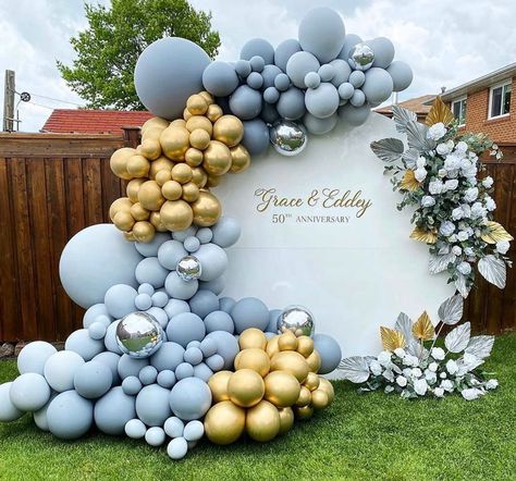 For The ❤️ of Parties on Instagram: “Gorgeous  Best balloon Party styling. Amazing Birthday Party decoration, balloon garland. Event ideas  #balloons #balloon  #Balloonbackdrop  #Balloonwall #kidsparty #partyideas #partystyling #decorations  #birthdayparty #babyshower Birthday Celebration Decorations, Happy 50th Anniversary, Deco Ballon, Balloons Wedding, Decoration Balloon, Wedding Balloon Decorations, Pastel Balloons, Shower Diy, Garland Arch