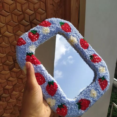 Pinterest inspired mirror... Dm to order Punch needle mirror Handmade Customization also available Tags: #customized #punchneedlemirror #punchneedleart #punchneedle #pinterestyfinds #pinteresty #pinterest #pinterestaesthetic #pinterestymirror #pinterestinspired #mirrors #madeinkashmir🍁 #kashmir #handmadeisbest #handmade #homedecor #aesthetic #cute #fyp #explore #explorepage #instagram #instagramalgorithm #instahack #igtrends #igreach #growaccount Punch Needle Mirror, Mirror Handmade, Instagram Algorithm, Aesthetic Cute, Needle Art, Punch Needle, Mirror, Tags, Quick Saves