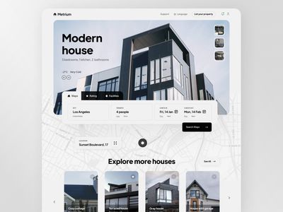 Desain Ux, Real Estate Landing Pages, Travel Website Design, Real Estate Website Design, Studio Website, Real Estate Site, Modern Website Design, App Interface Design, Ui Design Website