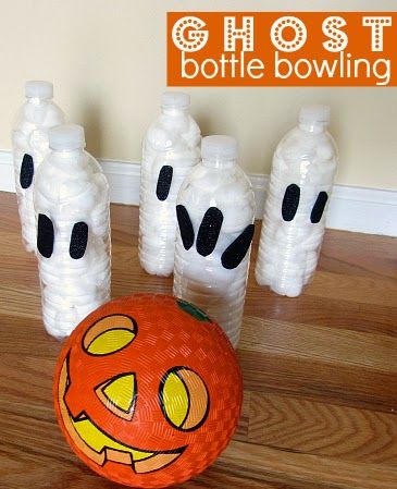 Last Minute Halloween Party Ideas - Toddler Approved Diy Halloween Party Games, Ghost Bottle, Halloween Toddler Party, Diy Halloween Party, Classroom Halloween, Fun Halloween Party Games, Classroom Halloween Party, Fun Halloween Games, Halloween Class Party