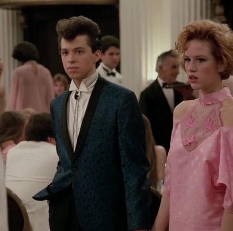 Photograph, Formal wear, Event, Suit, Fashion, Ceremony, Dress, Tuxedo, Fun, Bridal clothing, Aidan Quinn, Daryl Hannah, The Karate Kid, 80s Prom Dress, 80s Prom, John Hughes, Regina George, Vintage Prom, Pink Prom Dress