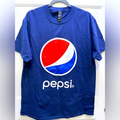 New Pepsi T-Shirt Sz L Unisex. Adult Fit Original From Pepsi #Pepsi T-Shirt Sz L Unisex New, #Pepsi Navy Blue T- Shirt, #New Original Pepsi T-Shirt Sz L Pepsi Shirt, Pepsi Blue, Pepsi Vintage, Pepsi Man, Basic Clothes, Usa Shorts, Spring T Shirts, Navy Blue T Shirt, Aesthetic Grunge Outfit