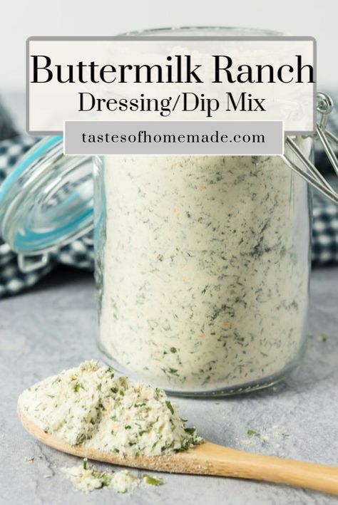 Homemade Ranch Dressing Seasoning, Ranch Mix Recipe, Ranch Dressing Mix Recipe, Buttermilk Ranch Dressing Recipe, Homemade Ranch Mix, Homemade Ranch Dressing Mix, Powdered Ranch Dressing, Diy Seasonings, Ranch Dressing Seasoning