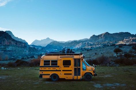 Kai & Julie's Off Grid Skoolie Conversion in Germany Mini Skoolie, Renovated Bus, Live Off Grid, Cubic Mini Wood Stove, Living Off Grid, Skoolie Conversion, Two Bunnies, Tiny House Talk, Stone City