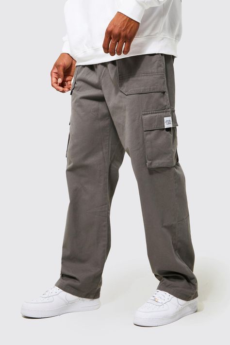 Womens Elastic Waist Relaxed Fit Buckle Cargo Jogger - Grey - XS - Get a feel for adventure with this trusty pair of men's cargo pants. We love the practicality of men's combat pants; they're comfortable and provide plenty of free movement while you're on the go. Loosely cut and cuffed at the ankle, they look awesome in military-inspired shades such as khaki, black or camel. You'll love the roomy pockets and detailing, and they're cinched at the waist to outline your athletic physique. Ideal for Grey Khaki Pants Men Outfit, Athletic Physique, Business Lunch, Combat Pants, Pants Outfit Men, Party Mode, Cargo Pants Outfit, Free Movement, Guys Clothing Styles