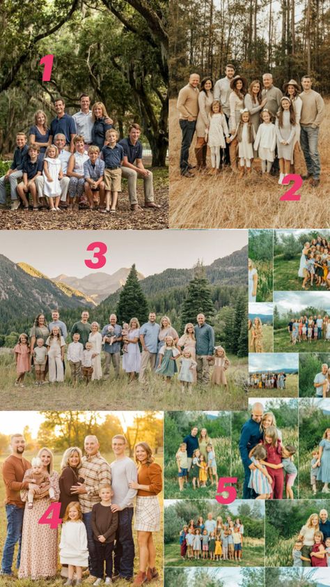 Large Family Photo Shoot Ideas Christmas, Extended Family Posing, Large Family Photo Poses Outdoor, Family Of 9 Picture Poses, Large Family Photoshoot Poses, Big Family Portraits, Grandparents With Grandkids Pictures, Multi Family Photo Shoot, Large Family Photo Poses