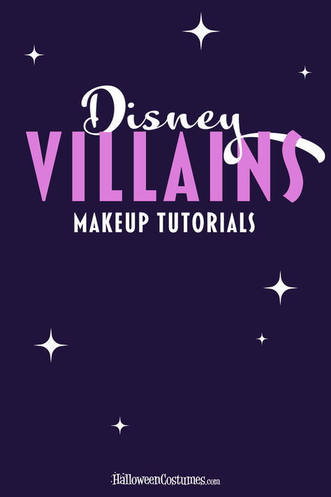 Loooking for the perfect touch to finish off you Disney villain costume? These Disney villain makeup tutorials have your back! Create look for characters like Ursula, the Evil Queen, Hades, and Maleficent. Disney Villian Quotes, Ursula Makeup Tutorial, Hades And Maleficent, Disney Villain Makeup, Maleficent Makeup Tutorial, Villain Makeup, Evil Queen Makeup, Disney Villains Makeup, Ursula Makeup