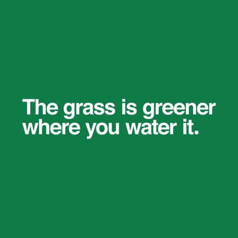 The Grass Is Greener, Water Quotes, Grass Is Greener, Green Quotes, Growth Quotes, Vision Board Inspiration, Snap Quotes, More Than Words, English Quotes