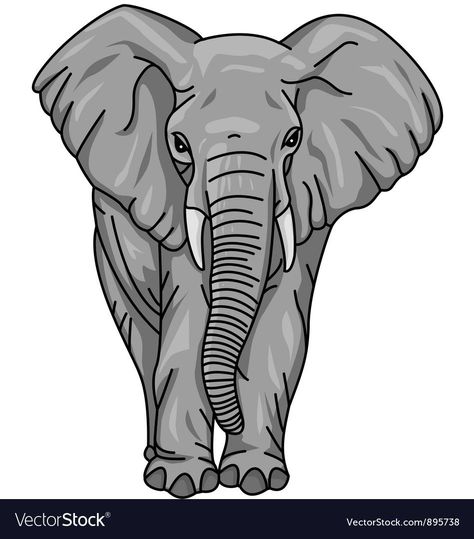 Elephant Logo Design, Animal Kingdom Colouring Book, Elephant Vector, Elephant Cartoon, Brain Illustration, Elephant Images, Deco Jungle, Elephants Photos, Elephant Illustration