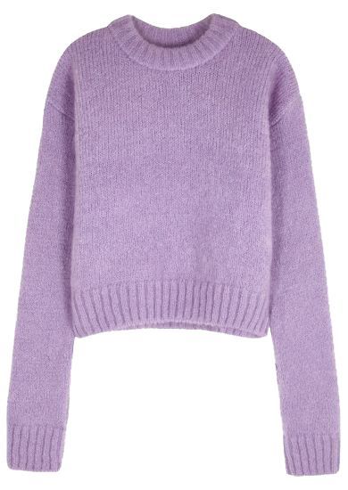 Lilac Sweater, Purple Jumpers, Recruitment Outfits, Fancy Fits, Pullovers Outfit, Maxi Skirt Dress, Family Photo Outfits, Harvey Nichols, Photo Outfit