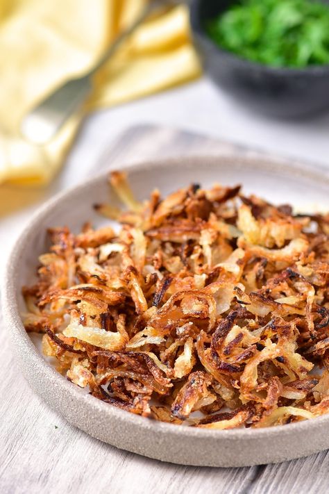 French Fried Onions Gluten Free, Gluten Free French Fried Onions, Gluten Free Crisps, Creamy Soups, Favorite Casseroles, French Fried Onions, Homemade Gluten Free, Crispy Onions, Gf Recipes