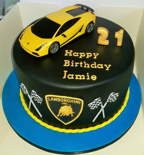 Lamborghini cake Lamborghini Party Ideas, Lamborghini Cakes For Boys, Lamborghini Birthday, Lamborghini Cake, Birthday Cake Write Name, Healthy Birthday Cakes, Rodjendanske Torte, Car Cakes, Birthday Cake Writing