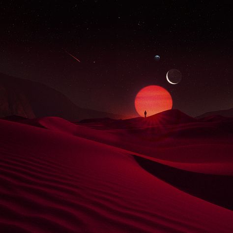 Red desert on Behance Red Desert Fantasy Art, Red Earth Aesthetic, Desert Snake Aesthetic, Sunset Red Aesthetic, The Red Desert Tog, Desert Warrior Aesthetic, Red Sand Desert, Desertpunk Aesthetic, Red Desert Aesthetic