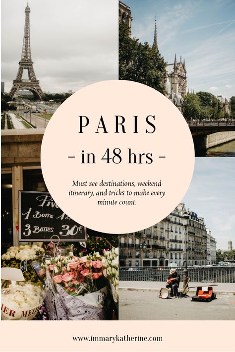 Paris Weekend Trip, Paris Weekend, Must See In Paris, Weekend In Paris, Paris Weekend Itinerary, Paris Day Trips, First Time In Paris, Paris And Nice Itinerary, 6 Day Paris Itinerary