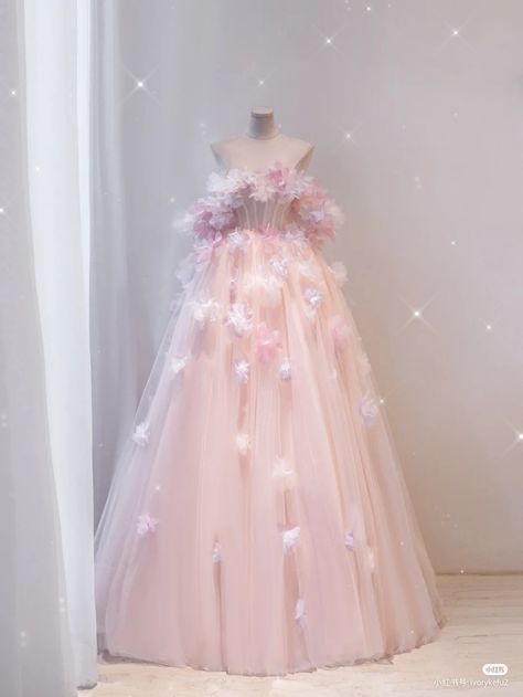 Fairy Ball Gown, Pink Tulle Prom Dress, Fairy Ball, Tulle Prom Dress Long, Tulle Prom Dresses, Long Party Dress, Gowns Dresses Elegant, Fairy Dresses, Princess Ball Gowns