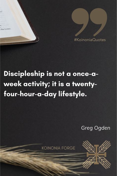 #QuoteOfTheDay #DiscipleshipQuotes #ChristianQuotes #KoinoniaQuotes #MakeDisciples #Discipleship #DiscipleshipTraining #BiblicalDiscipleship #GregOgden#WednesdayWisdom https://koinoniaforge.org/ Discipleship Quotes, Discipleship Training, Cs Lewis, I Think Of You, Scripture Quotes, Monday Motivation, Christian Quotes, Bible Quotes, Bible Study