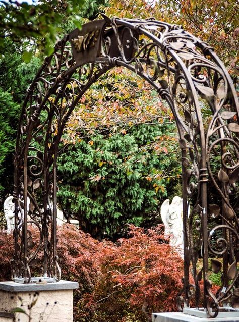 Metal Archway, Entryway Arch, Entry Arch, Garden Entryway, Garden Entry, Restaurant Facade, Arch Nemesis, Arch Gate, Garden Archway