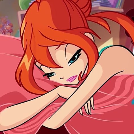 Red Hair Cartoon, Klub Winx, Bloom Winx Club, Baby Pink Aesthetic, Cartoon Profile Pictures, Arte Sketchbook, Cartoon Girl, Cartoon Icons, Cartoon Profile Pics