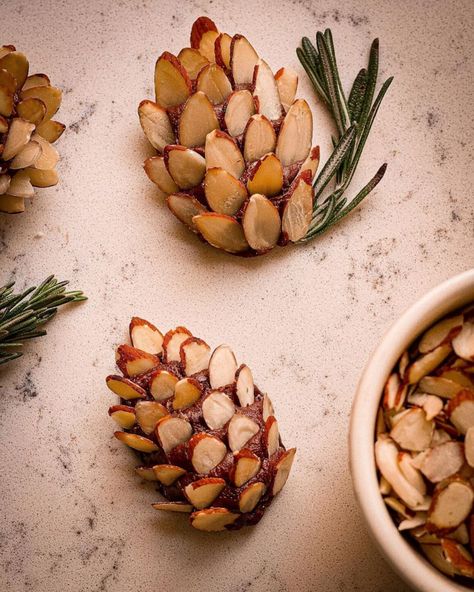 Easy chocolate fudge and almond pinecones for a sweet holiday treat - Good Morning America Almond Pinecones, Edible Pinecones, Old Fashioned Chocolate Fudge, Pinecone Cookies, Love Herbs, Christmas Cookie Boxes, Chocolate Fudge Recipe, Easy Chocolate Fudge, Fudge Recipes Chocolate