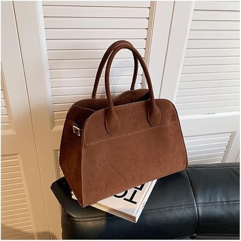 Amazon.com: uQinHan Leather Tote Bag, Matte Grained Leather Hobo Bags, Large Tote Bag for Women, Work, Travel (Coffee, Small) : Clothing, Shoes & Jewelry Suede Tote Bag, Vintage Tote Bag, Suede Purse, Suede Bag, Suede Tote, Suede Handbags, Couture Handbags, Suede Fashion, Luxury Designer Handbags