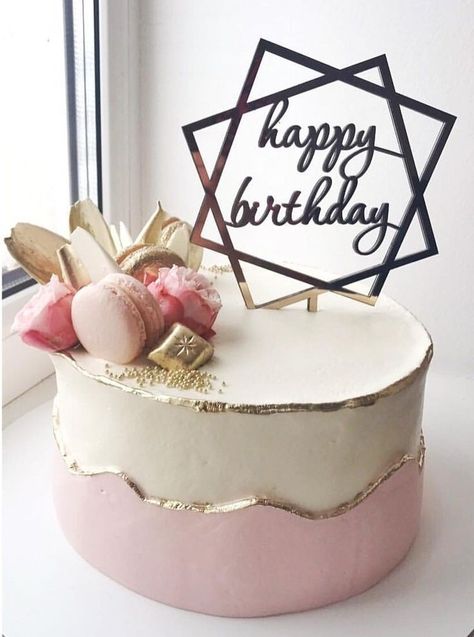 Bday Cakes For Women Beautiful, Simple Elegant Birthday Cakes For Women, Simple Bday Cakes For Women, Pretty Birthday Cakes For Women, Cakes For Teenagers, Birthday Cake For Women Elegant, Birthday Cake For Women Simple, Modern Birthday Cakes, 25th Birthday Cakes