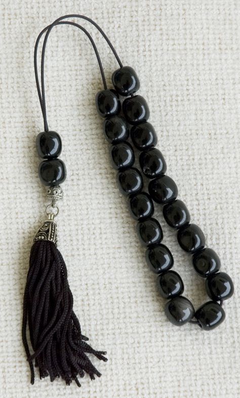 Spiritual Black Beads For Jewelry Making, Greek Worry Beads, Types Of Beads, Greek Heritage, Calming Techniques, Black Hand-strung Rosary Bracelet With Round Beads, Worry Beads, Black Beaded Cross-shaped Rosary, Meditation Cross-shaped Beaded Rosary