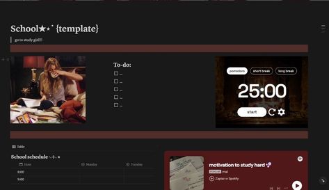 #Dark_Red_Coquette #Coquette_Notion #Notion_Template_Free #Notion_School Red Notion Template, Dark Red Coquette, Coquette Notion, Notion Template Free, Notion School, Red Coquette, Study Girl, Life Planner Organization, Template Notion