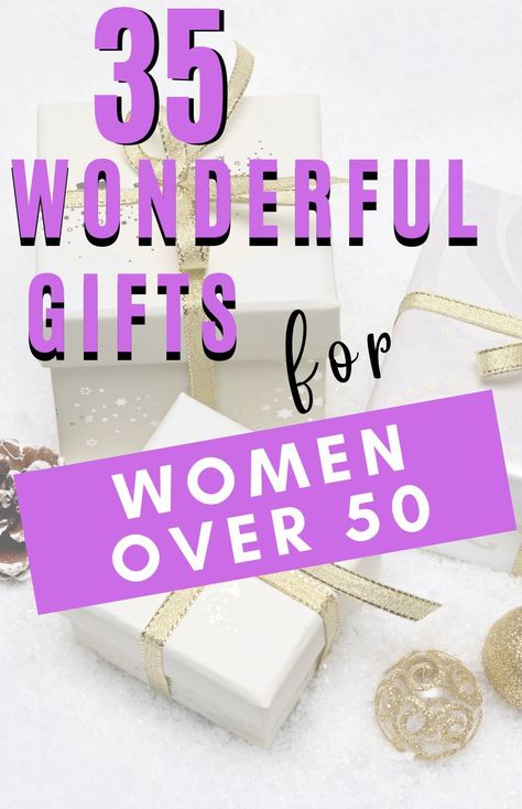 Here are 35 of the best gifts for women over 50 and for the hard to buy for woman or the woman who has everything and doesn't want anything. These amazing gifts are surely to please the special woman in your life. gifts under $50|gifts under $100|affordable gift ideas|perfect gifts for women over 50|wonderful gifts for women over 50|fantastic gifts for women over 50 55 Birthday Gifts For Women, Gifts For Ladies Over 60, Inexpensive 50th Birthday Gifts, Gift Baskets For Older Women, Gifts For 67 Year Old Women, Gift Basket Ideas For Women Birthday 50, Birthday Gifts For Women Over 50 Friends, 50th Birthday Gifts For Women Turning 50, Gift Ideas Older Women