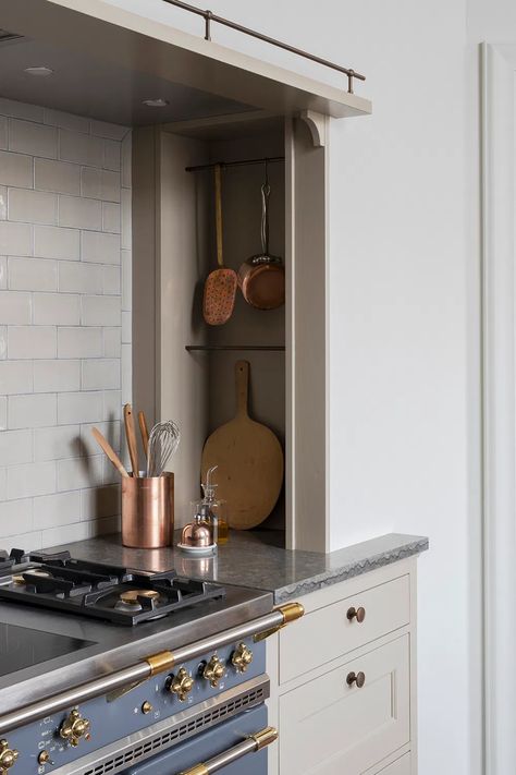 10 Pins : Pinterest Inspiration - Room for Tuesday Blog Niche Shelf, Recessed Shelves, Swedish Kitchen, Architecture Renovation, Recessed Cabinet, Timeless Kitchen, Classic Kitchen, Kitchen Stove, Classic Kitchens