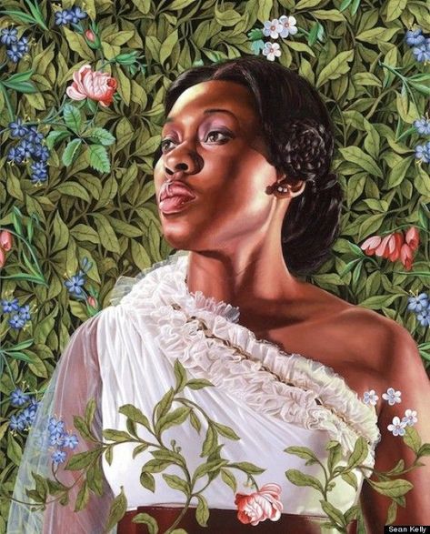 womeninarthistory: “Dacia Carter, Kehinde Wiley ” Rococo Painting, Caricature Art, Kehinde Wiley, Historical Painting, Afro Art, Contemporary Artist, African American Art, Black Artists, Black Women Art