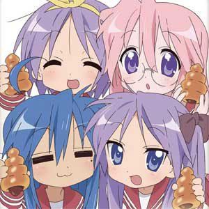 Lucky Star - CHOCOLATE CORNETS! I've never actually had one before but I would use Miyuki's method Lucky Star Anime, Sailor Fuku, Kyoto Animation, Anime Poster, Star Character, Anime Pictures, Lucky Star, Poster Stickers, Saitama