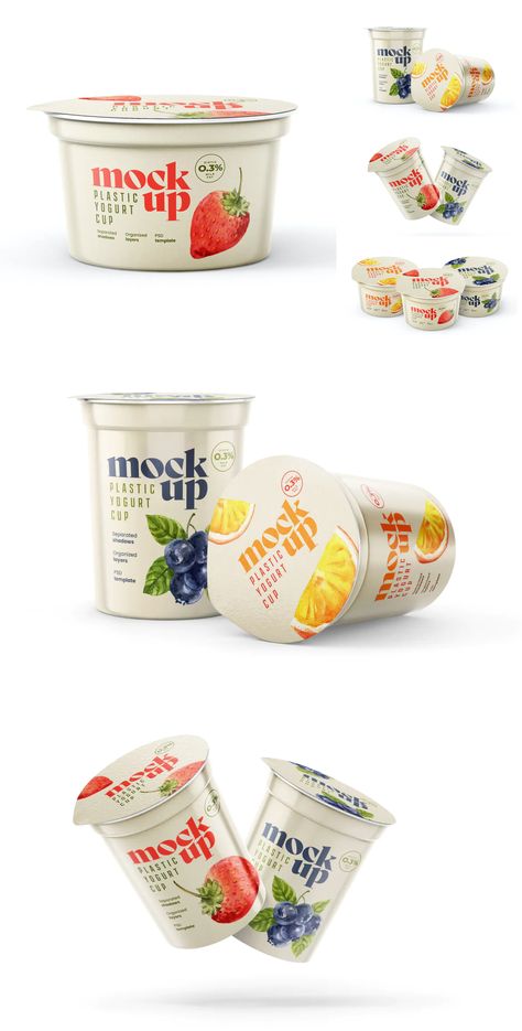 Yogurt Cup Packaging Design, Yogurt Cup Design, Drinking Yogurt Packaging, Yogurt Drink Packaging, Yogurt Packaging Design Inspiration, Yogurt Package Design, Yogurt Label Design, Drink Packaging Design Cup, Yoghurt Packaging Design