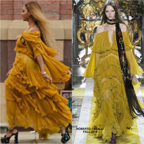 Beyonce Yellow, Beyonce Yellow Dress, Lemonade Video, Lemonade Dress, Beyonce Lemonade, Fire House, Destiny's Child, Alberta Ferretti, Work Looks