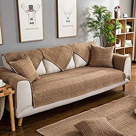 Sofa Covers Online Amazon, Brown Sofa Cover, L Shape Sofa Cover Ideas, Sofa Cover Ideas Living Rooms, Fabric Sofa Cover, Sectional Couch Cover, Cheap Sofas, Sofa Cotton, Living Room Corner