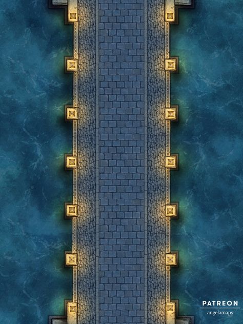 Dnd Bridge Battle Map, Bridge Battlemap Dnd, Dnd Japanese City Map, Dnd Bridge Map, Bridge Battlemap, Dnd Worldbuilding, Dnd Battle Maps, Roll20 Maps, Maps Rpg