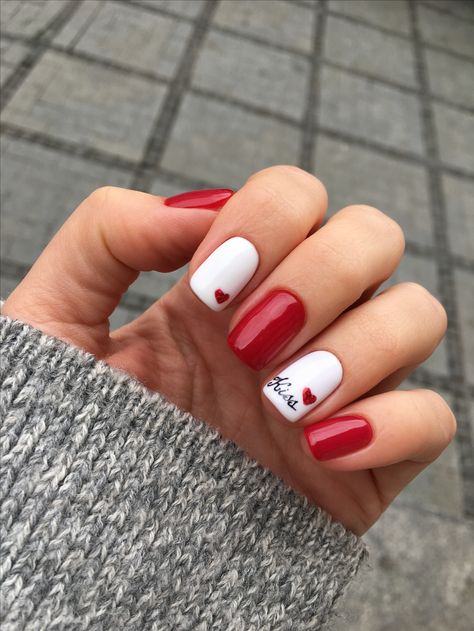 Red Nail Art Designs, French Pedicure, Nagellack Trends, Makeup Tip, Red Nail Art, Special Nails, Valentine Nail Art, Nail Designs Valentines, Red Nail Designs