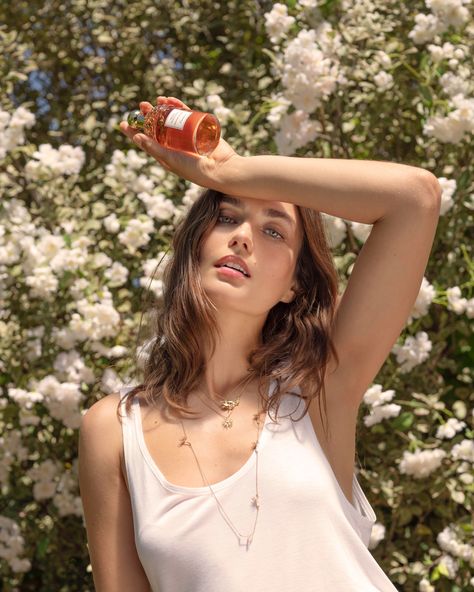 Juicy and bright, Andreea Diaconu is Orange Soleia.

Sun-coloured blood orange is lifted by fresh mint and delicate bergamot, with base notes of rich tonka bean. Aqua Allegoria: joyful by nature. Parfume Photoshoot Ideas, Perfume Photoshoot Model, Perfume Photography Model Women, Perfume Ugc Photo, Fragrance Editorial Photography, Perfume Editorial Ad Campaigns, Model Skincare, Rosé Model, Fragrance Campaign