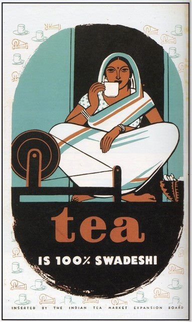 India and Tea Posters from the 40's. Vintage tea adverts. Hindi Advertisement Poster, Concept Restaurant, Tea Board, India Poster, Indian Illustration, Flyers Design, Indian Tea, Indian Colours, Tea Biscuits