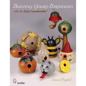 Schiffer Publishing Ltd - Cut-out Gourd Techniques Birdhouse Gourds, Gourd Birdhouses, Door Projects, Gourd Ideas, Gorgeous Gourds, Gourd Crafts, Gourds Birdhouse, Decorative Gourds, Unique Bird Houses